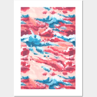 Pink and Blue Cloudy Sky Posters and Art